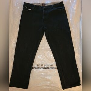 Tommy Hilfiger-Black Classic Straight Leg Jeans-Size 40x32